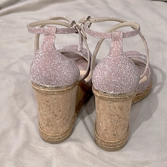 Jimmy Choo Alanah 105 Glittered Woven Espadrille - Picture 5 of 8